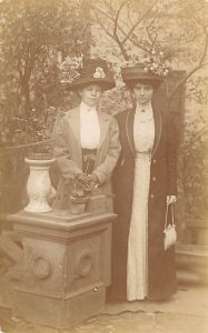 Women Wearing Hats Unused real photo