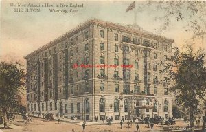 CT, Waterbury, Connecticut, Elton Hotel, Exterior View, Albertype