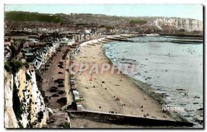 Modern Postcard Mers les Bains Beach