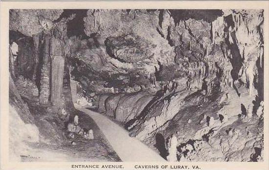 Virginia Caverns Of Luray Entrance Avenue Albertype