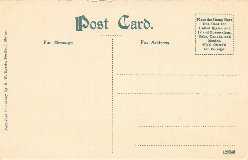 LPS09 Kittery Maine Rice Library Postcard