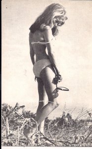 Arcade Card,Sexy Woman, ca. 1950-60's Bikini, Swimsuit, Hair, Pretty Girl 16