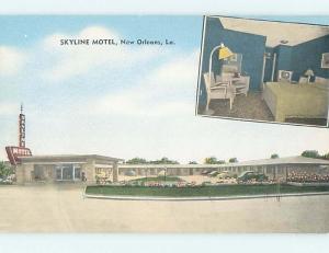 Unused Pre-1980 SKYLINE MOTEL New Orleans Louisiana LA n9368