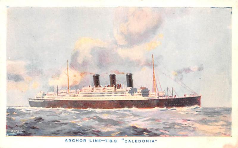 Anchor Line, TSS Caledonia Ship Unused 