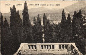 CPA TIVOLI Cipressi, Veduti dalla terazza di Villa d'Este ITALY (545842)