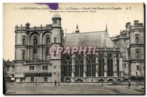 Postcard Old St Germain en Laye and the Chapel
