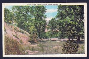 Lovers Lane Deming Park Terre Haute IN used c1935