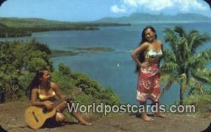 Music & Dance Tahiti Fiji, Fijian Writing on back 