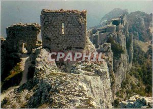 Postcard Modern Cathar Castle Peyrepertuse Higher than the ridge line