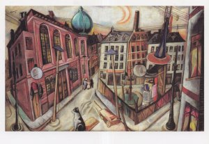 Max Beckmann Synagogue From 1919 German Painting Postcard