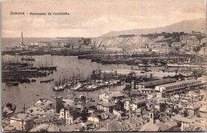 Lighthouse Panorama da Castellate Genova Italy