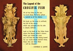 Postcard The Legend Of Crucifix Fish Poem By Conrad S. Lantz Gulfport Marine