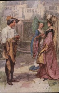 SHAKESPEARE ILLUSTRATIONS As You Like It G DEMAIN HAMMOND Postcard