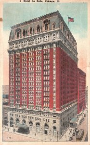 Vintage Postcard 1923 Hotel La Salle Building Chicago Illinois Gerson Bros. Pub.