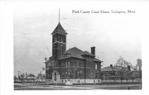 F76/ Livingston Montana RPPC Postcard c1950s Park County Court House