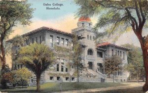 Oahu College Honolulu Hawaiian Islands Hawaii 1910c postcard