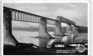 13658 Ohio River Bridge, Baltimore & Ohio Railroad Postcard 1906