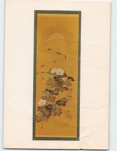 Postcard Autumn flowers and moon By Hoitsu, Freer Gallery Of Art, Washington, DC
