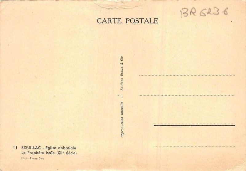 BR6236 Souillac Eglise abbatiale  postcard  france