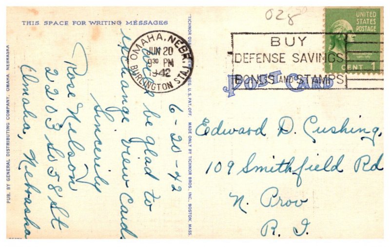 Greetings from OMAHA NEBRASKA Large Letter