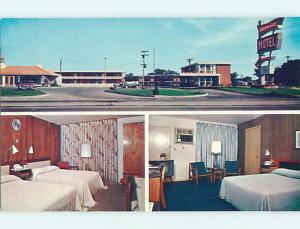 Unused Pre-1980 OLD CARS & GOLDEN GATE MOTOR LODGE MOTEL Southgate MI s5765