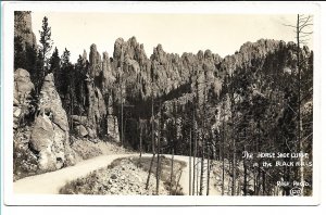 Black Hills, SD - Horse Shoe Curve - RPPC - Rise Photo