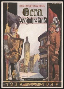 3rd Reich Germany Gera 700th Anniversary Propaganda Card UNUSED 105843