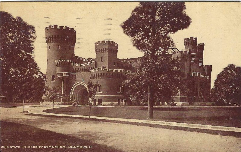 1915 Ohio State University Gymnasium, Columbus, Ohio Postcard