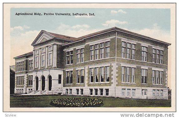 Exterior, Agricultural Bldg., Purdue University, LaFayette, Indiana, 00-10s