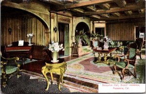 Postcard Reception Hall at Busch' Residence in Pasadena, California