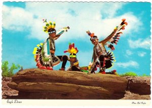 Navajo Boys Dressed For An Eagle Dance, Southwestern USA, 1969 Chrome Postcard