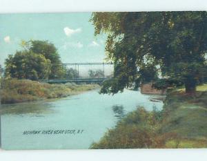 Divided-Back WATER SCENE Utica New York NY hk3445