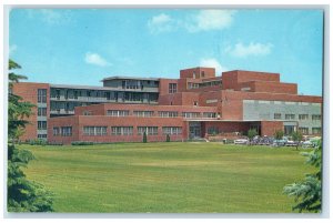 Weld County Hospital Building Car-lined Scene Greeley Colorado CO Postcard