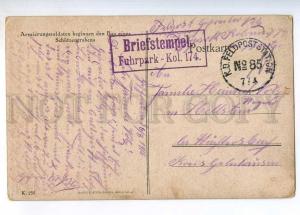 236376 WWI GERMANY soldiers dig trench military post RPPC