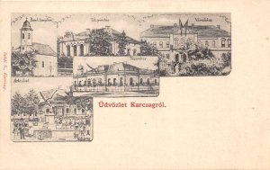 Karczagrol Hungary Multiview Greetings Vintage Postcard AA110627