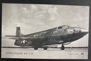 Mint USA Real Picture Postcard Rocket Powered Bell X-1B