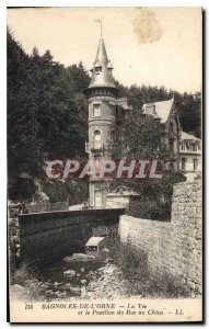 Old Postcard Bagnoles de L'Orne Vee and Roc Pavilion at Dog