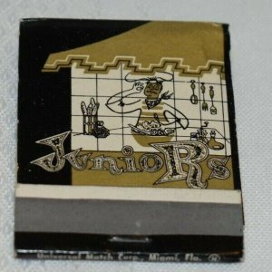 Juniors Restaurant Miami and Miami Beach Florida 20 Strike Matchbook