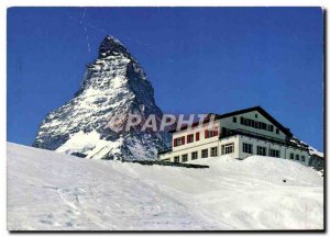 Postcard Modern Hotel Schwarzsee Zermatt Matterhorn Mt Matterhorn