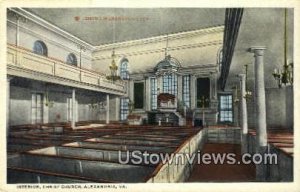 Interior Christ Church - Alexandria, Virginia