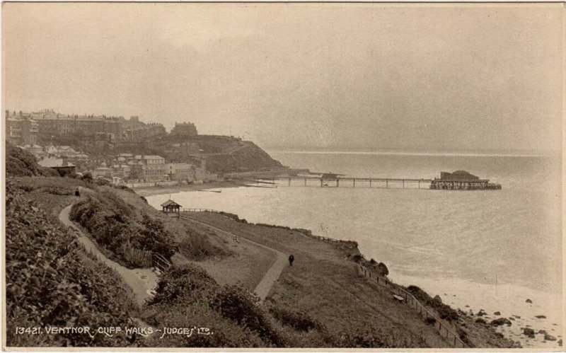 (aj26) Ventnor Cliff Walks - Isle of Wight Postcard