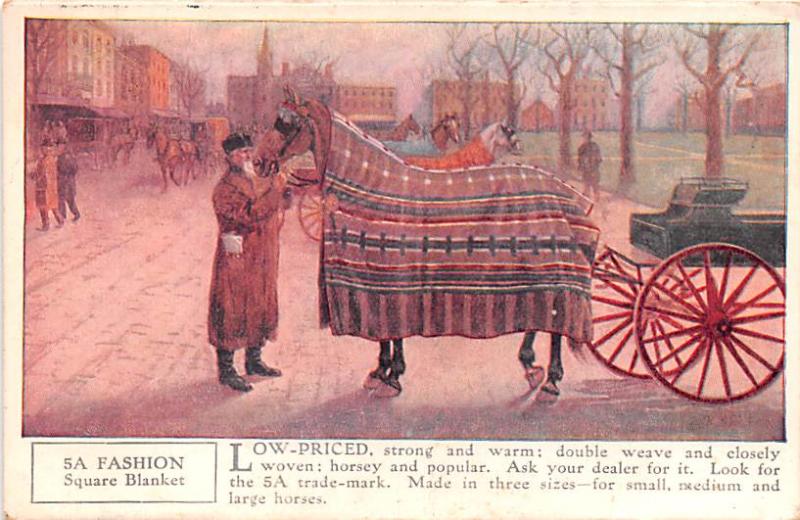 Fashion Square Blanket Advertising Postal Used Unknown 