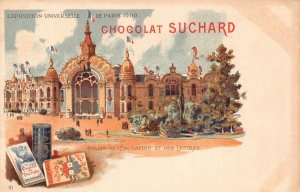Advertising Chocolat Suchard France Palais l'Education Paris 1900 postca...
