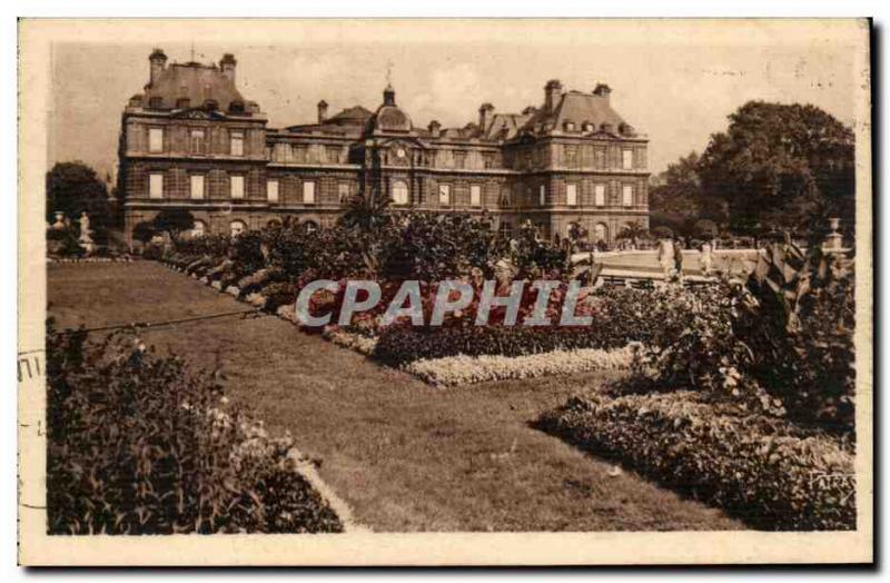 Paris Postcard Old Luxembourg Gardens