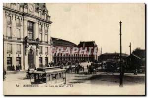 Bordeaux - South Station - Old Postcard