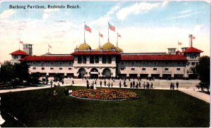 Redondo Beach, California - People at the Bathing Pavilion - c1908