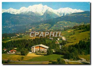 Postcard Modern Balcony Combloux Haute Savoie Mont Blanc The Relaxation Cente...