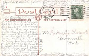 Jackson Michigan~If You're Feeling Tired & Blue-Place for You~Pennant Postcard