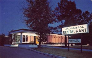Wilmington North Carolina Fisher's Restaurant Vintage Postcard AA6469