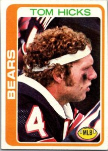 1978 Topps Football Card Tom Hicks Chicaco Bears sk7032